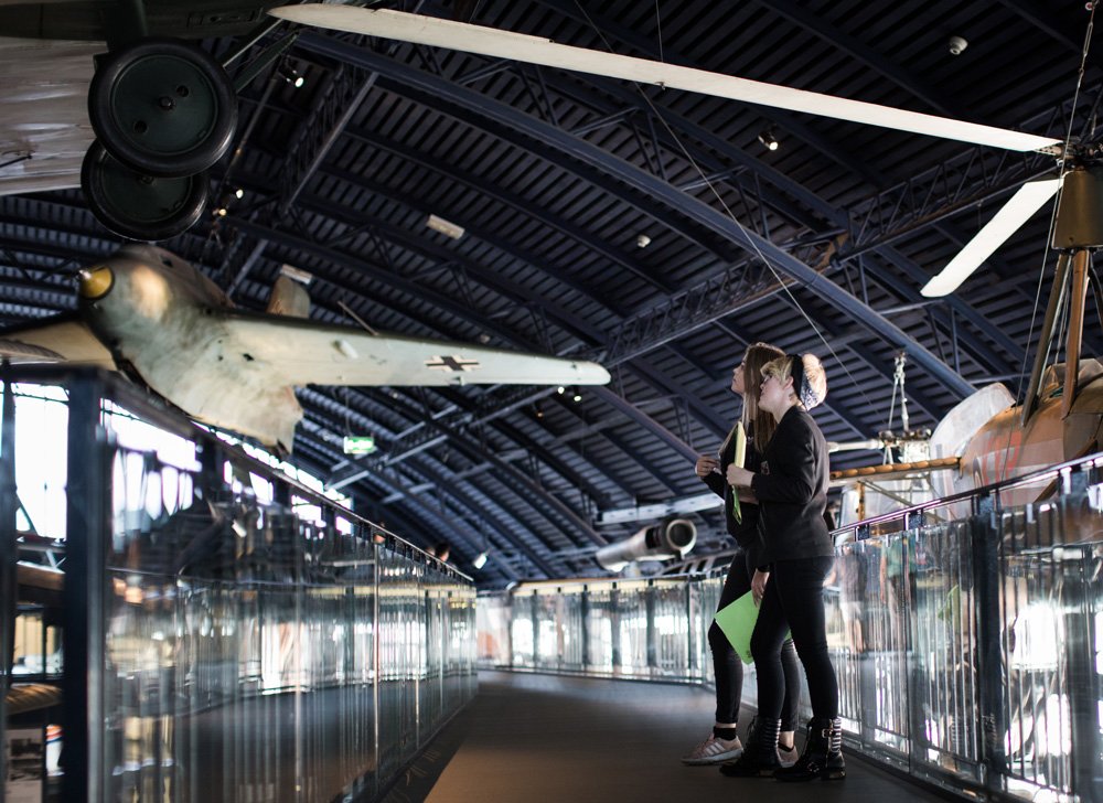 Suspended bridge in Flight gallery.