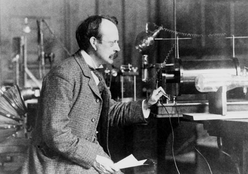 JJ Thomson (1856-1940) at work. Image credit: Science Museum / Science & Society Picture Library