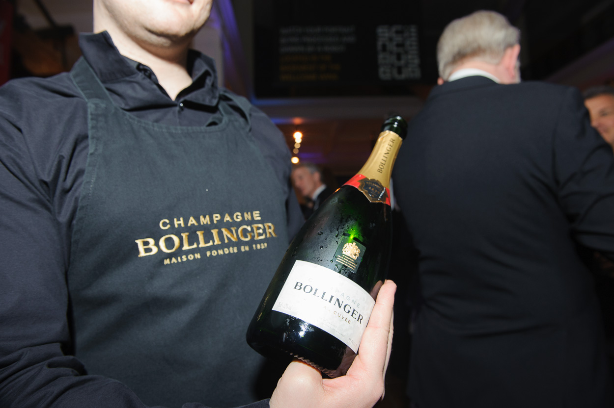 The 2013 Director's Annual Dinner was sponsored by Champagne Bollinger. Image: Science Museum