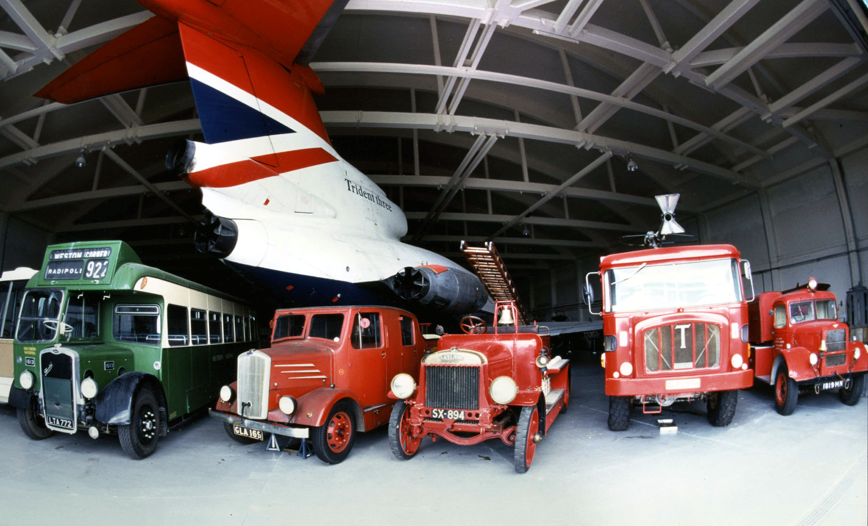 The Wroughton site houses large objects in aircraft hangars. Image credit: Science Museum