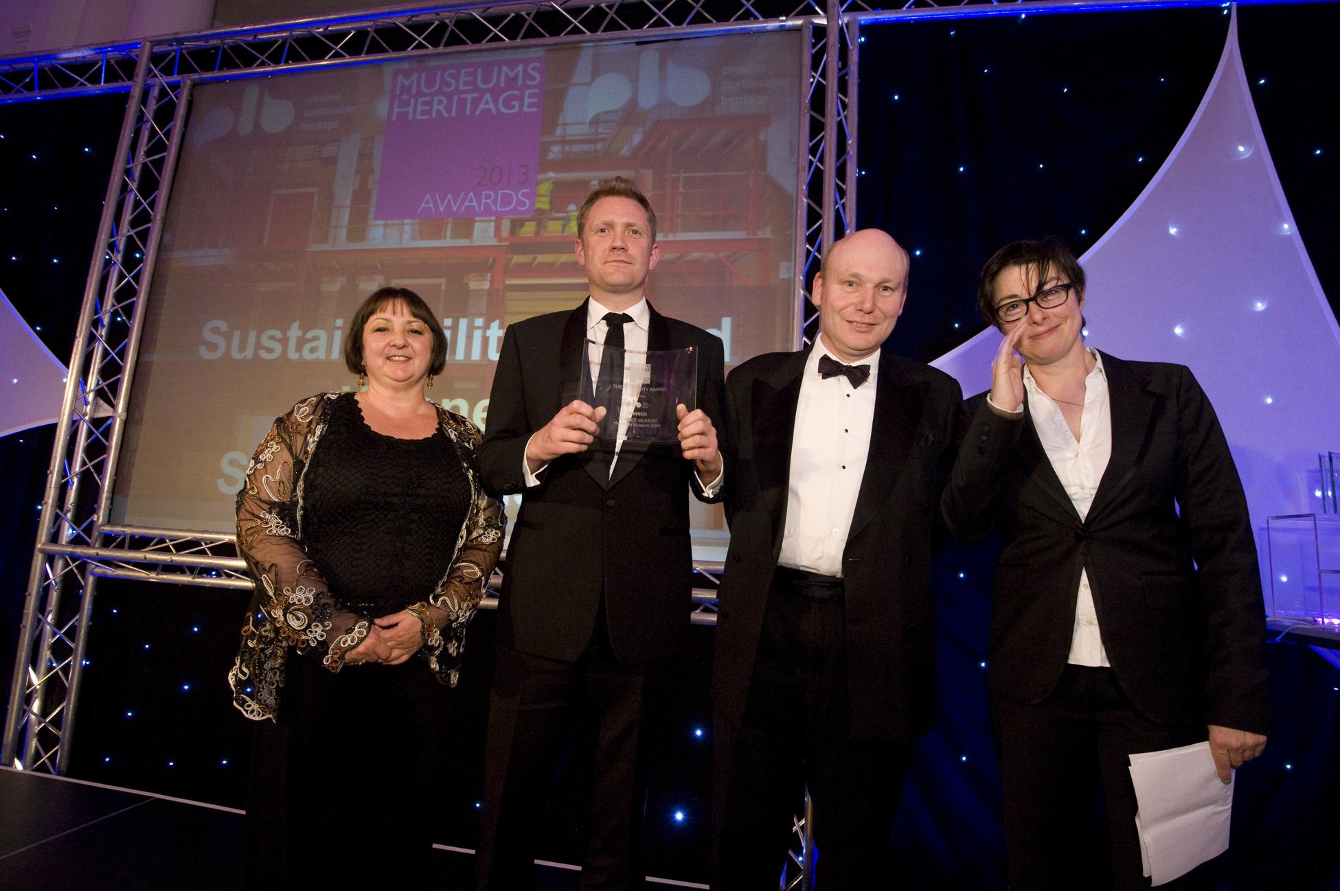 The Science Museum won in the Sustainability category at the Museums and Heritage Awards. Picture credit: M&H Show