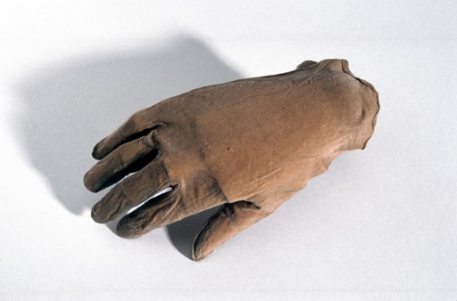 Silk inner glove used on an Everest expedition in 1933.