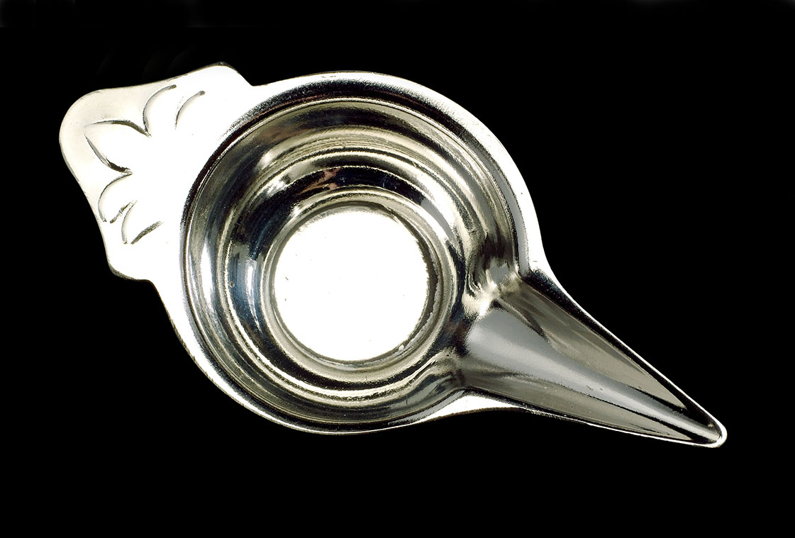 Stainless steel nasal dropper on display in our medical galleries, USA, 2004–05. © Science Museum/SSPL 