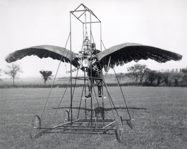 Frost's experimental ornithopter, c 1900. Credit: Science Museum/SSPL 
