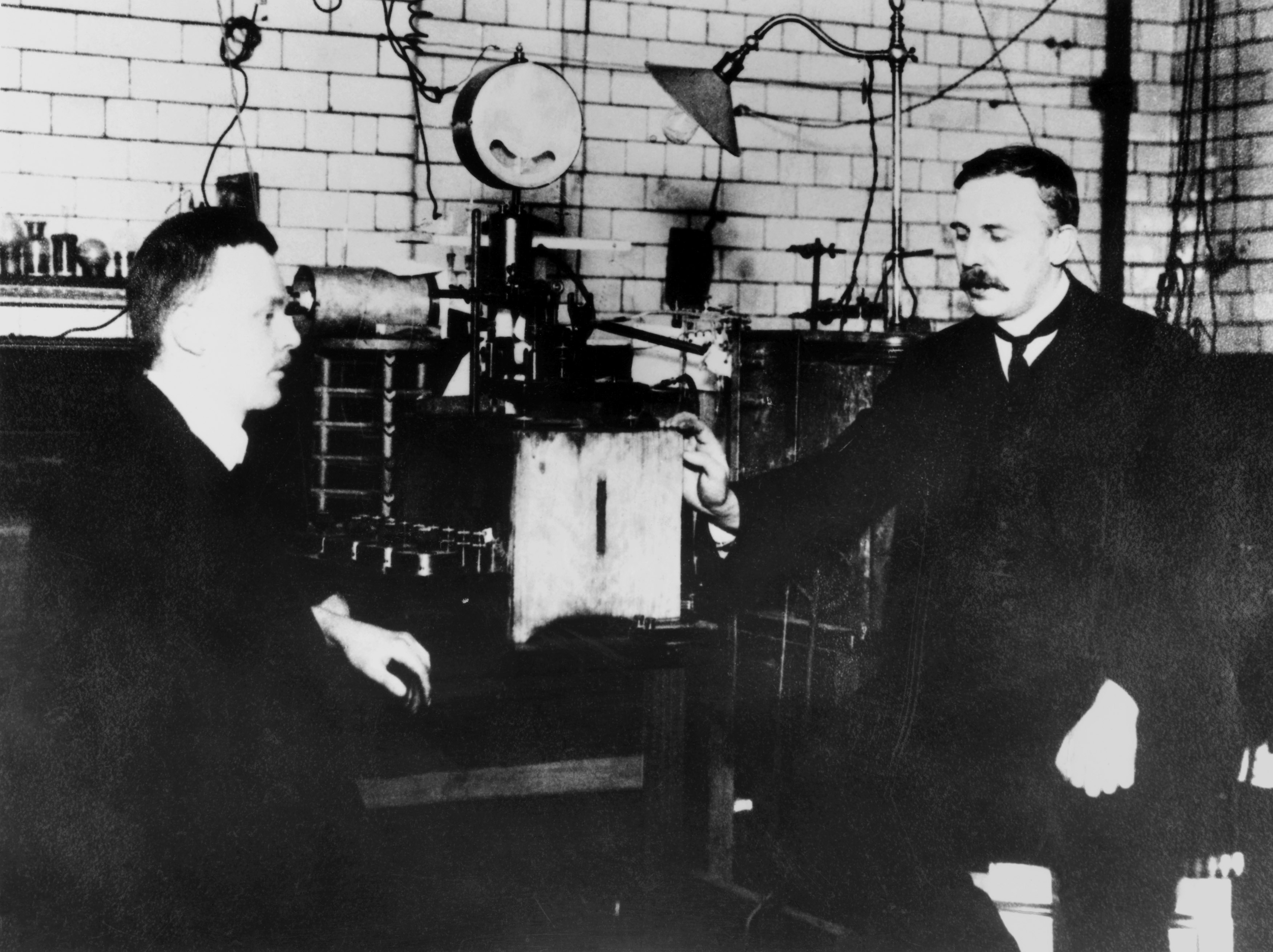 Geiger and Rutherford at Manchester, 1912. Credit: Science Museum / SSPL