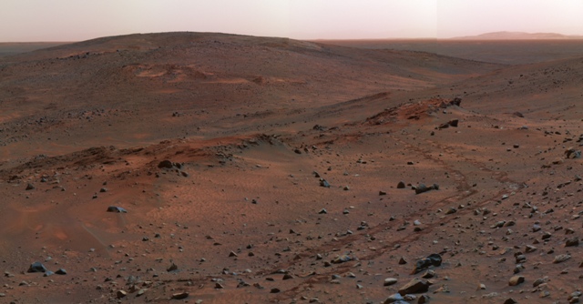 Picture of mars, taken by the Spirit rover. Image credit: NASA/JPL/Cornell