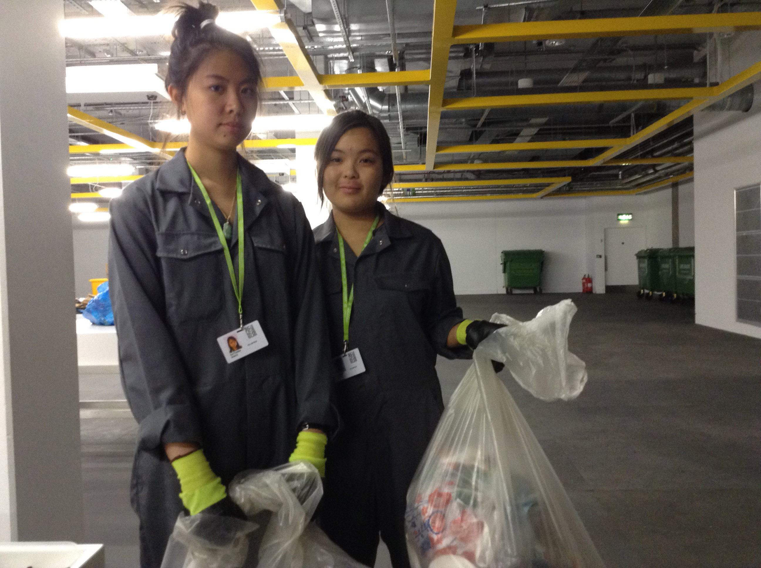 Katyanna  Quach and Hannah Tran in The Rubbish Collection. Image credit: Corinne Burns