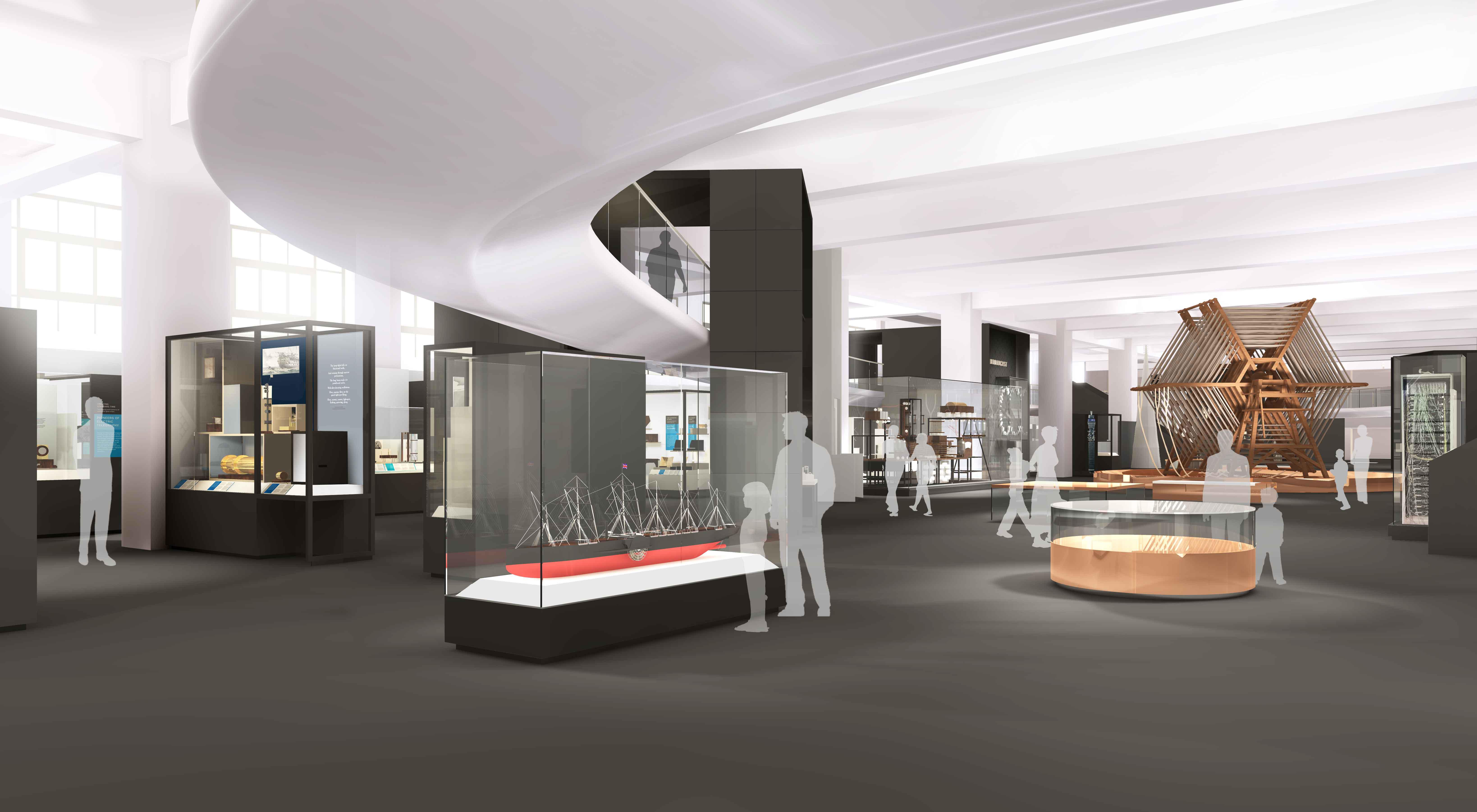 An artist's impression of the Information Age gallery. Image credits: Science Museum / Universal Design Studio