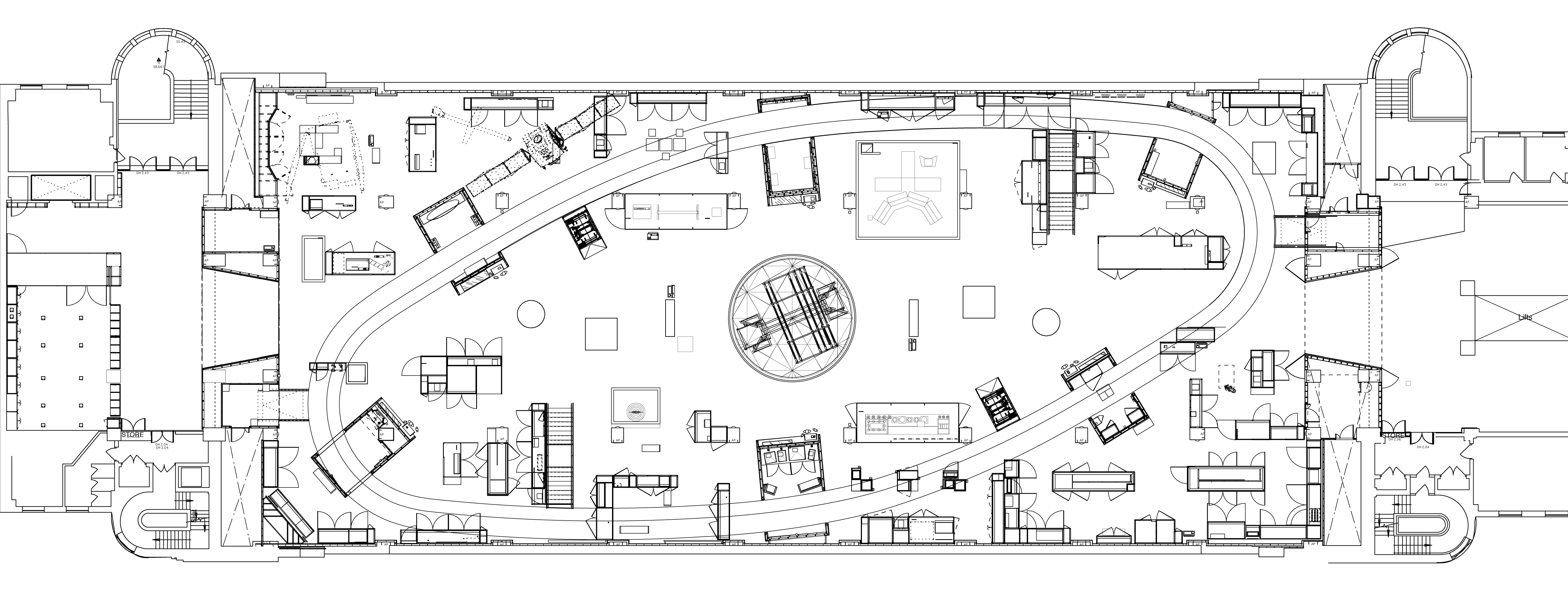 Floorplan of the Information Age gallery. Image credit: Universal Design Studio