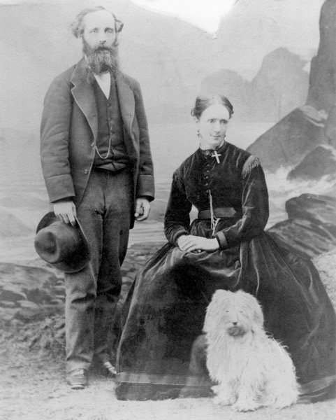 James Clerk Maxwell and his wife, Katherine in 1869.