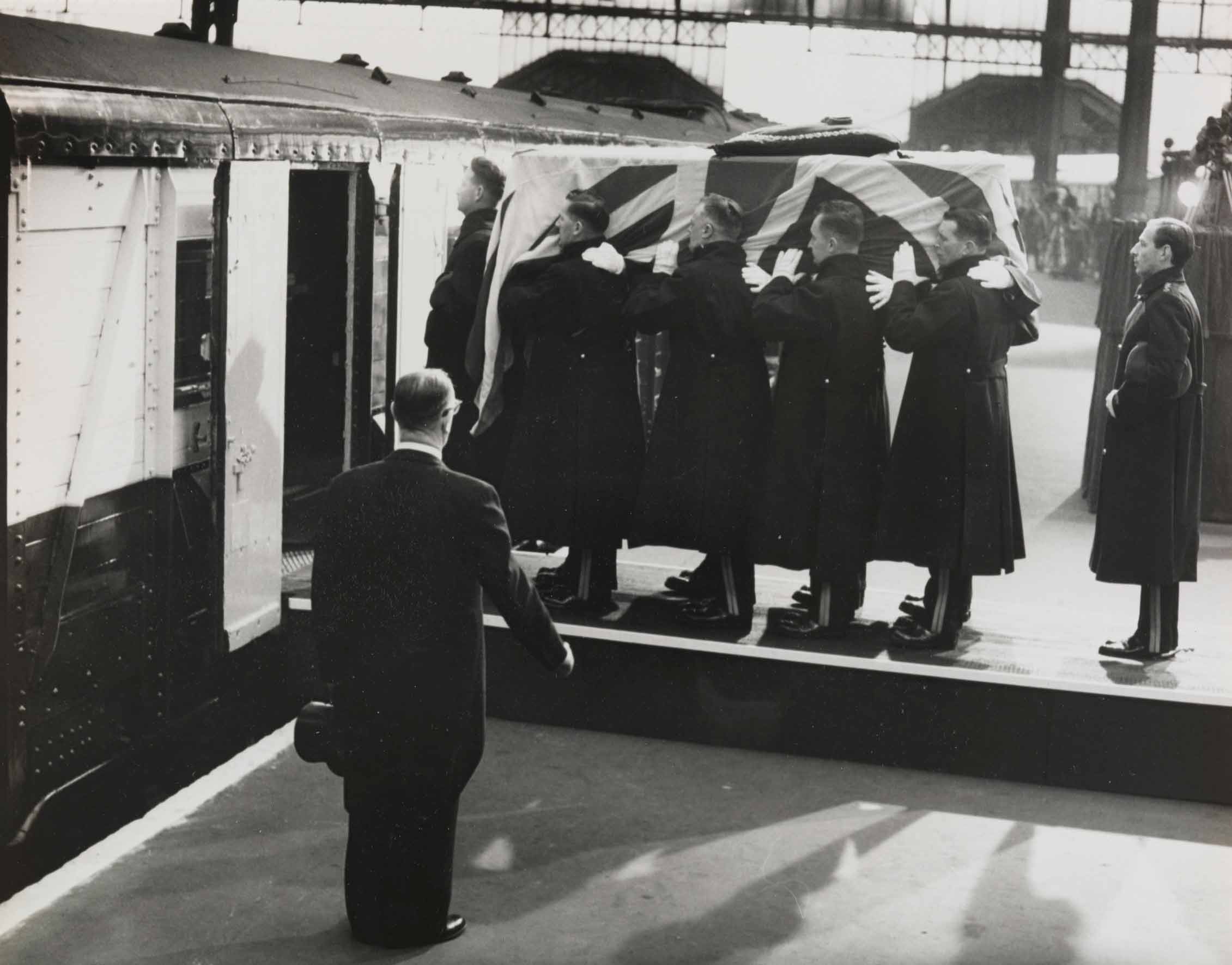 Archive image of the state funeral of Sir Winston Churchill. Image credit: Daily Newspaper archives.