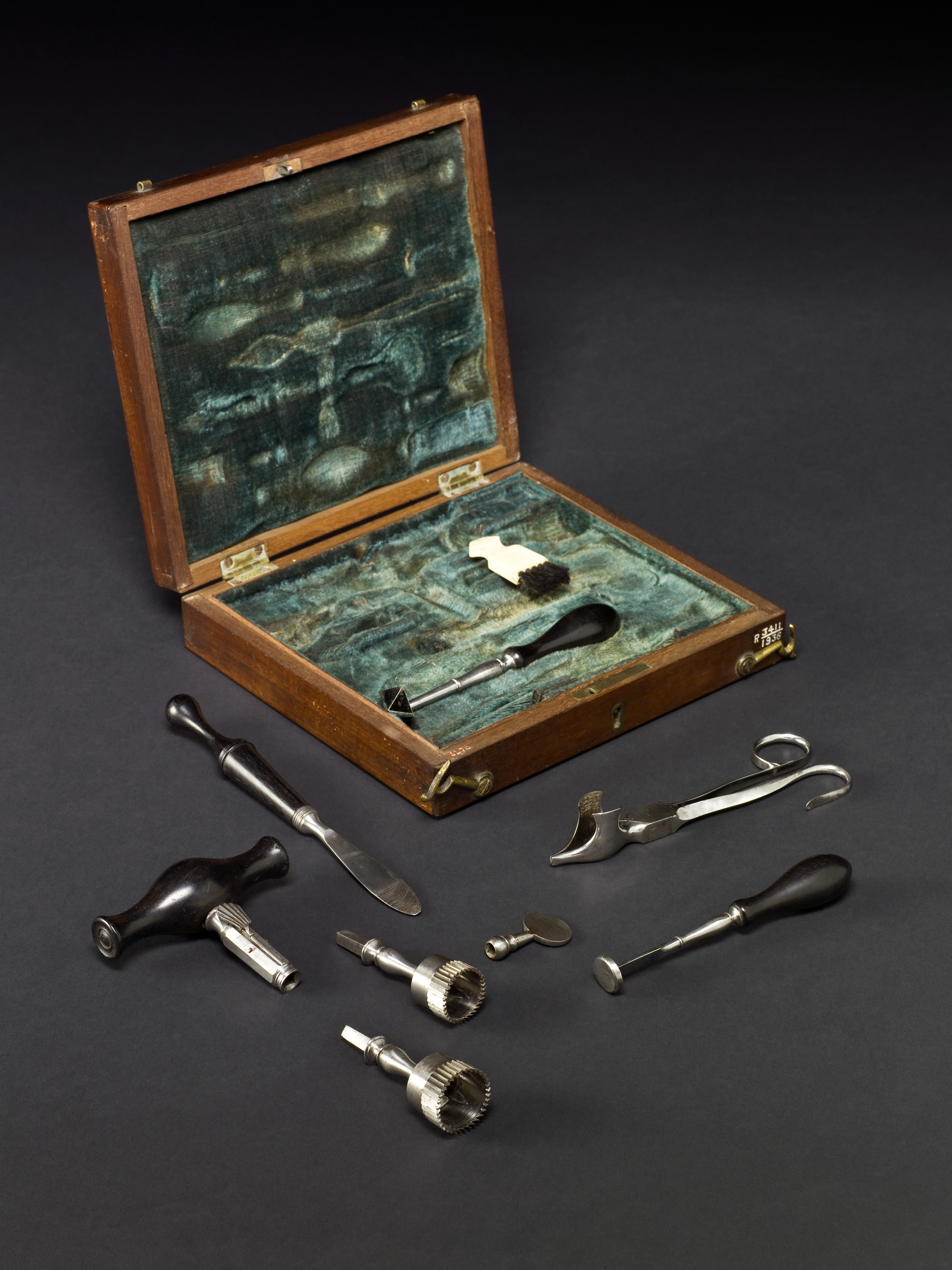 The right tools for the job! Trephination set circa 1770-1830