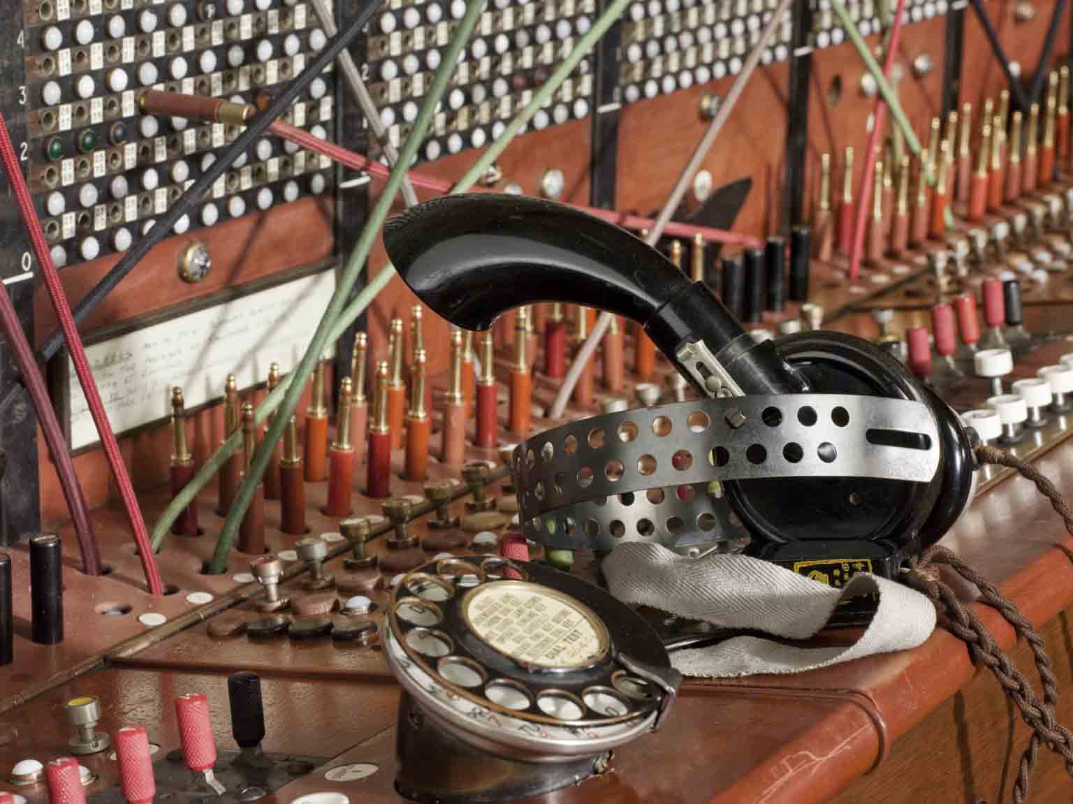 A close up view of the Enfield switchboard. Image credit: Science Museum. 