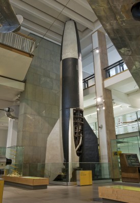 V2 rocket in the Making the Modern World gallery. Credit Science Museum