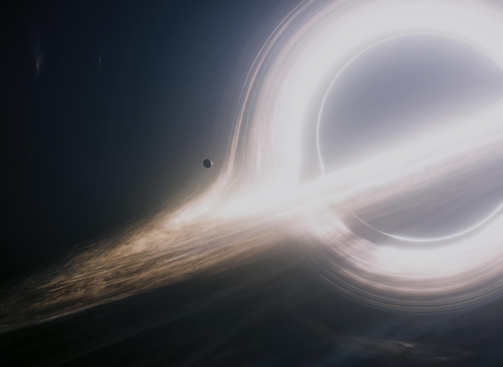 Interstellar's supermassive black hole, Gargantua. Credit: Warner Bros. Entertainment Inc. and Paramount Pictures Corporation