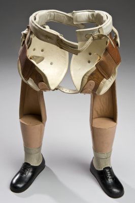 Pair of artificial legs, Roehampton, England, 1977. Credit: Science Museum