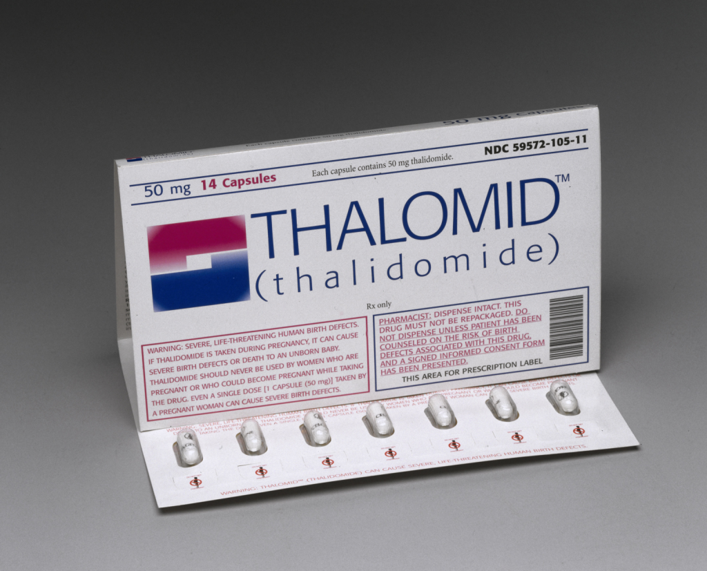 Thalomid (thalidomide) capsules, United States, 1999. Credit: Science Museum. 