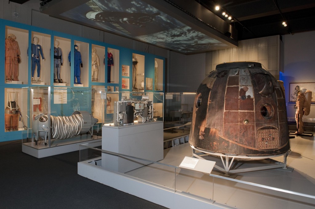 Space equipment and garments on display in Cosmonauts exhibition