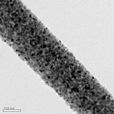Titanium dioxide nanowire magnified 200,000 times. Image: Kunal Mukherjee/Flickr