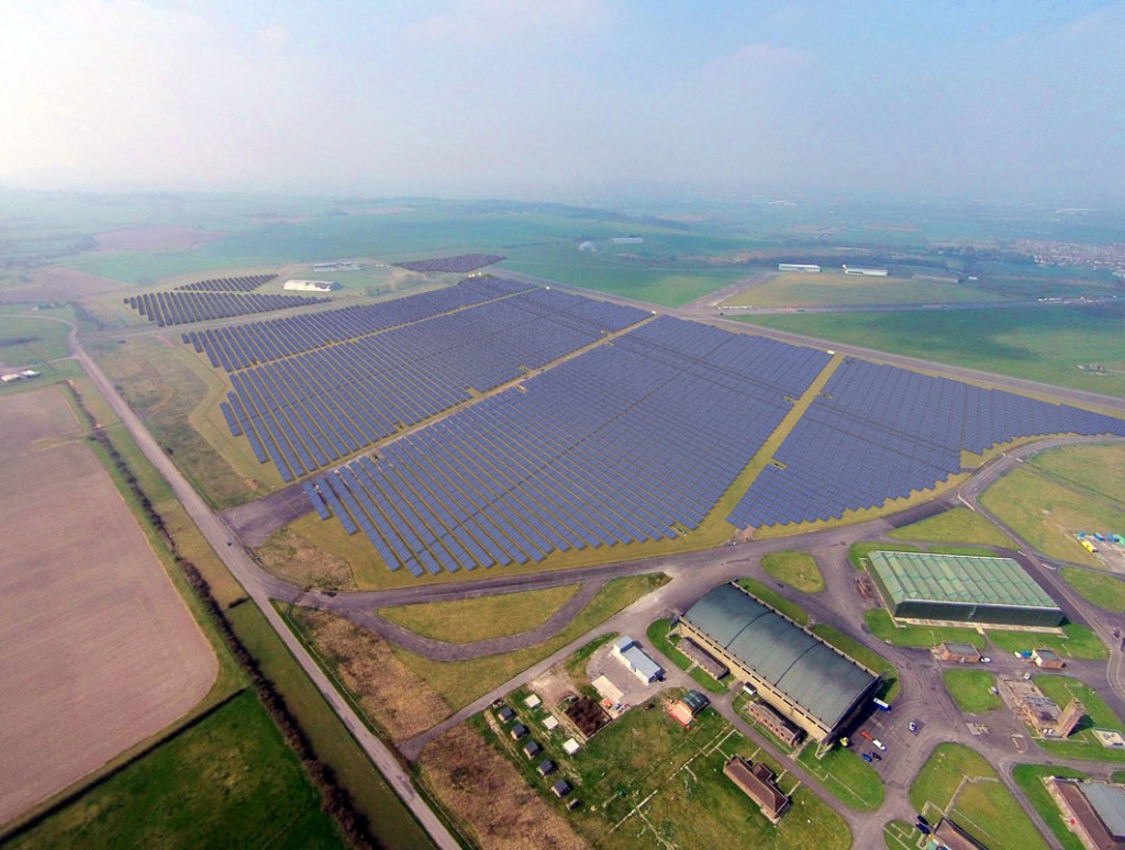 Digital Image of the Swindon Solar Farm when complete