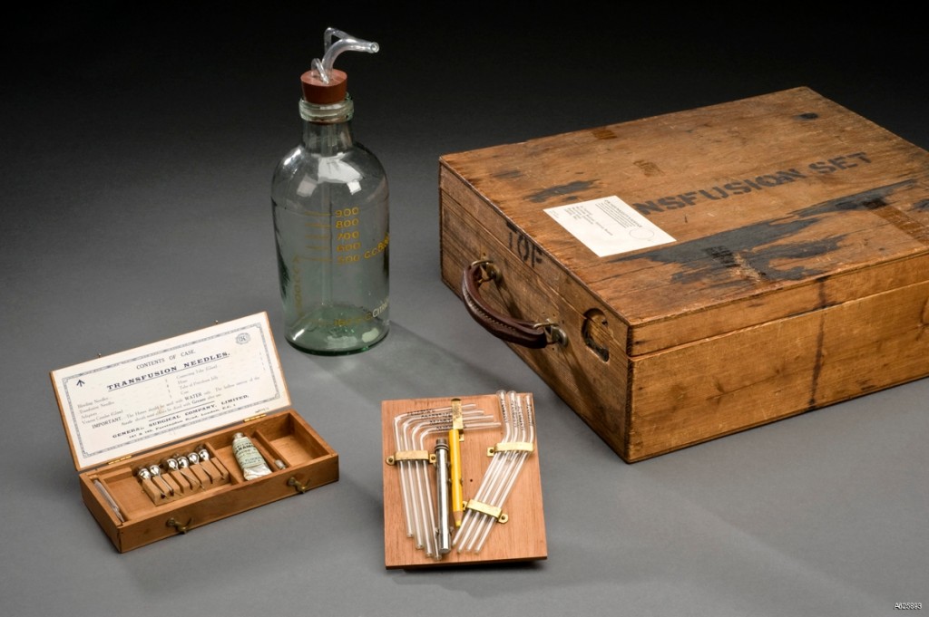 An extremely rare blood transfusion set. c. Science Museum, SSPL