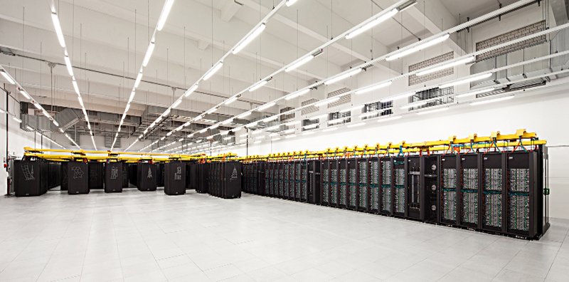 SuperMUC Phase 1 and Phase 2in the computer room. Credit: Leibniz Supercomputing Centre
