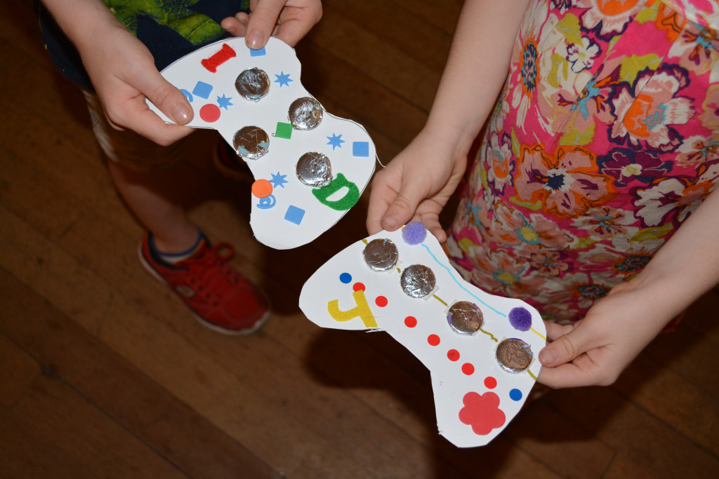Handmade games controllers created in our Game On workshops.