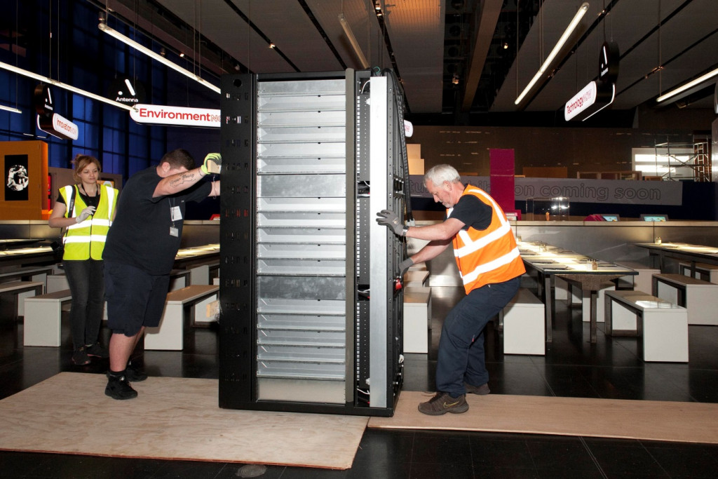 This Facebook server weighs 800 kg, or as much as two grand pianos. Credit: Science Museum. 