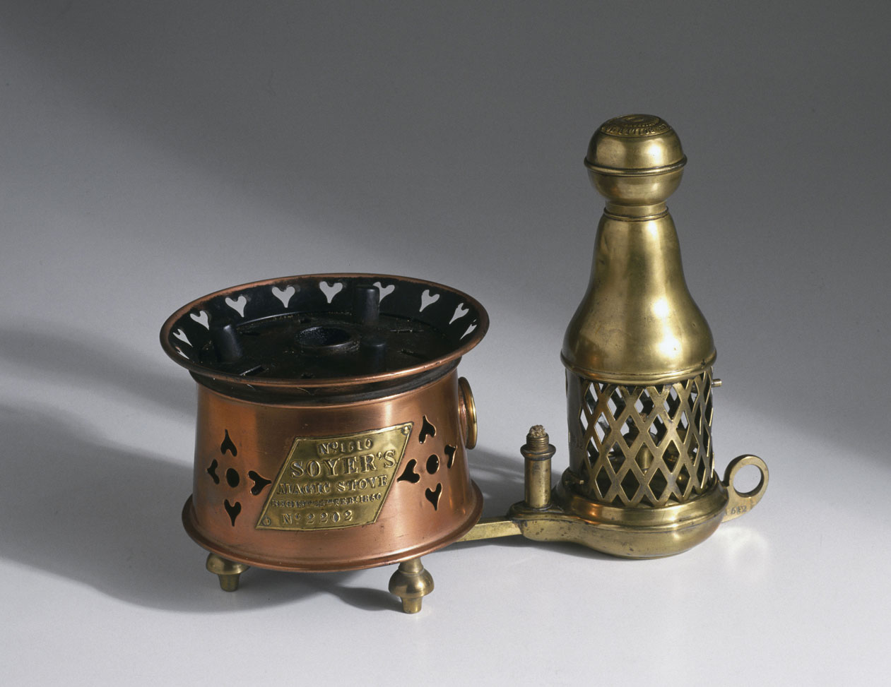 ‘Magic Stove’, Patented by Alexis Soyer and Alexander Symons in 1850. This type of stove was still being used by the British Army in the early 1980s.