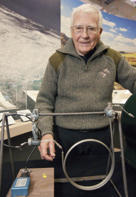 James Lovelock at the Science Museum exhibition Unlocking Lovelock in 2015 © Science Museum / SSPL