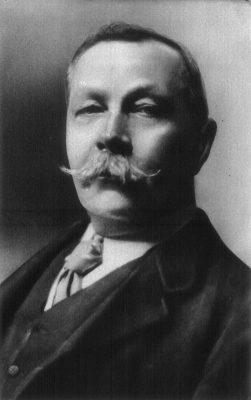 Portrait of Arthur Conan Doyle from The New York times Current History: the European War volume 1, 1914.