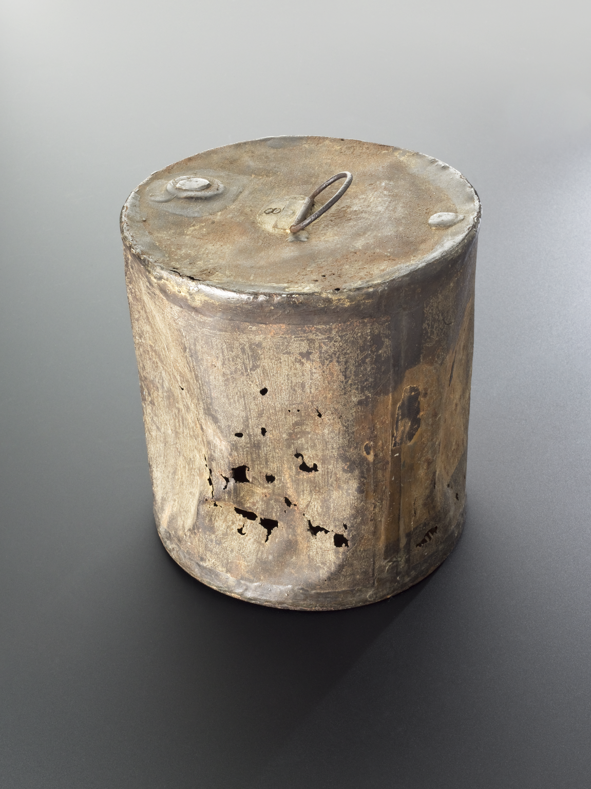 Tin can used for the early preservation of food in 1812.