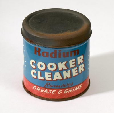 Cooker cleaner made by Radium (Broadheath) Ltd, Manchester.