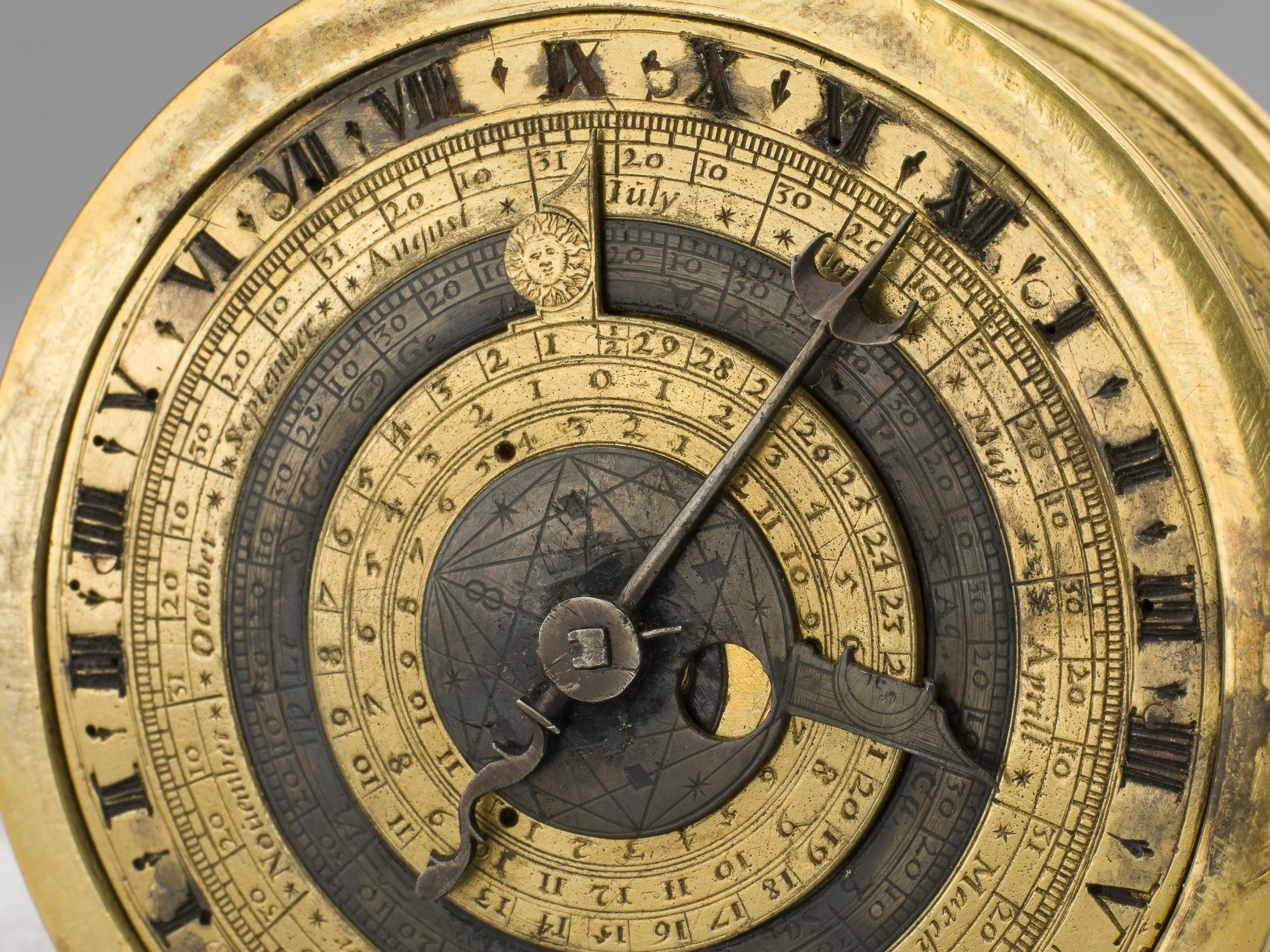 Small round table-clock with astronomical movements by N. Vallin © The Board of Trustees of the Science Museum