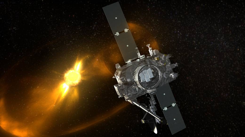 Artist's impression of the STEREO Spacecraft shortly after launch, courtesy of NASA