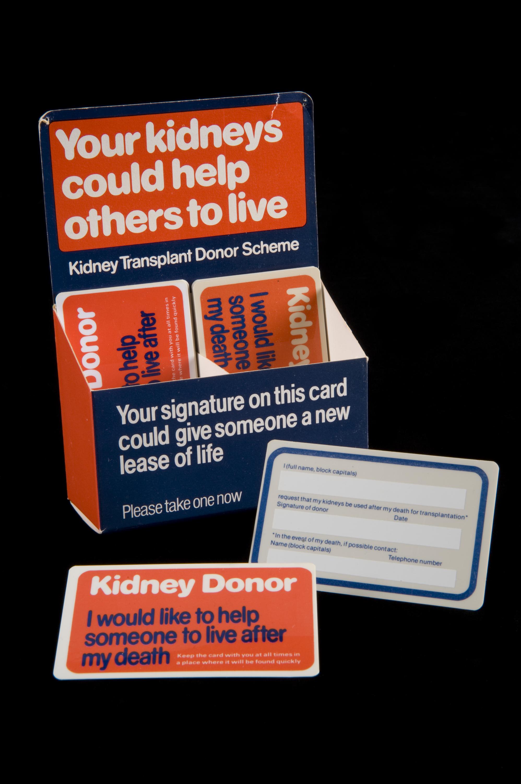 Kidney Donor Cards, 1971-1981