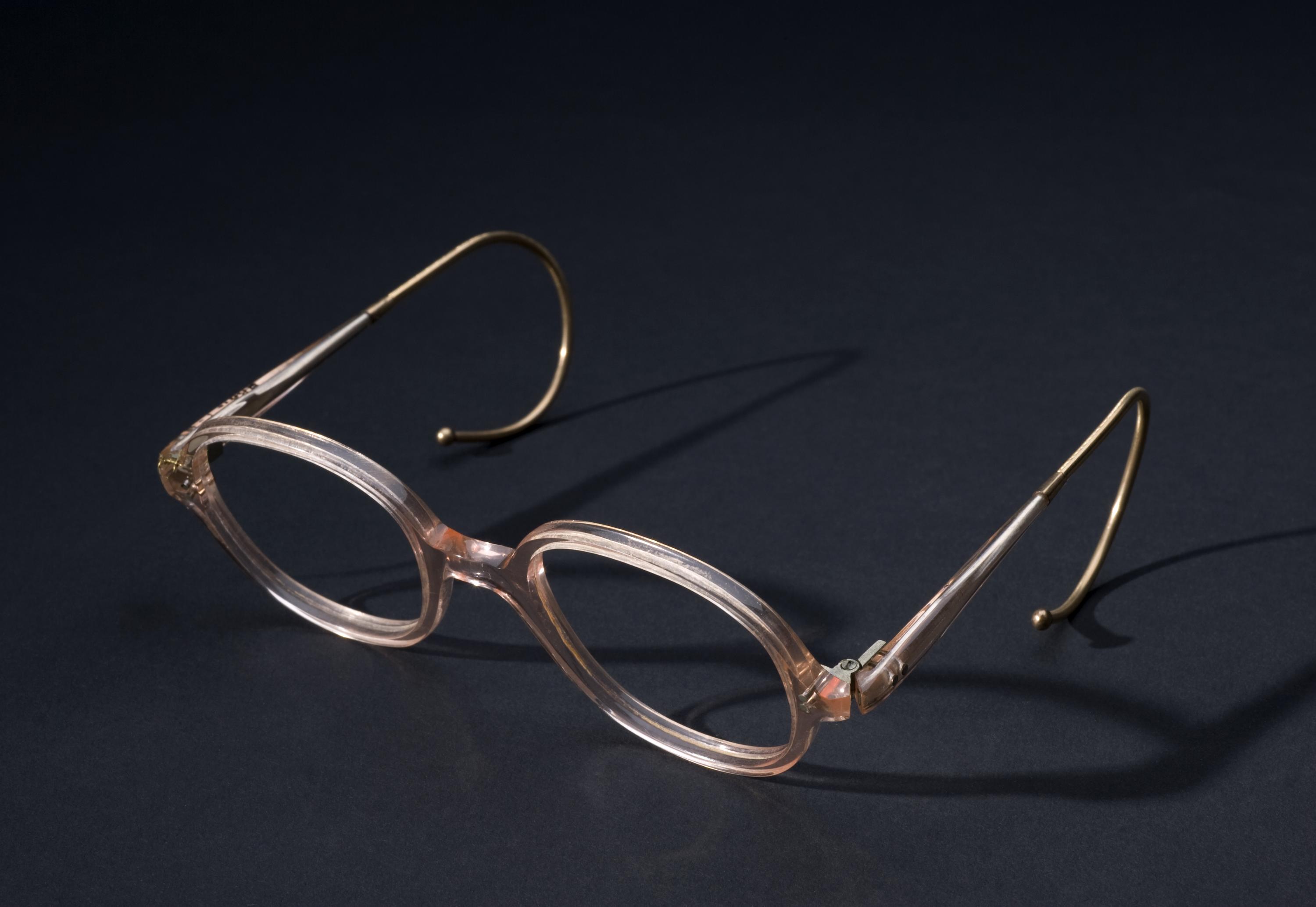 Pair of coil spring spectacle frames, National Health Service issue, 1955-1969