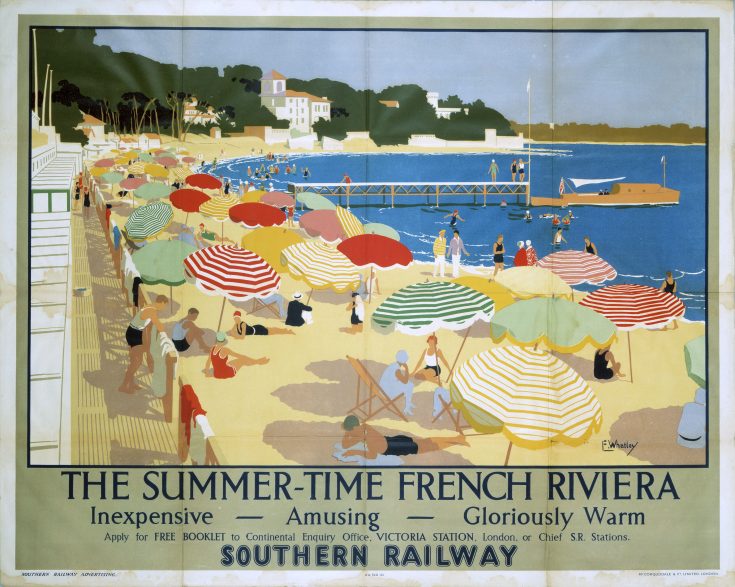 ‘The French Riviera’, Southern Railway poster, 1928. Credit: National Railway Museum/SSPL