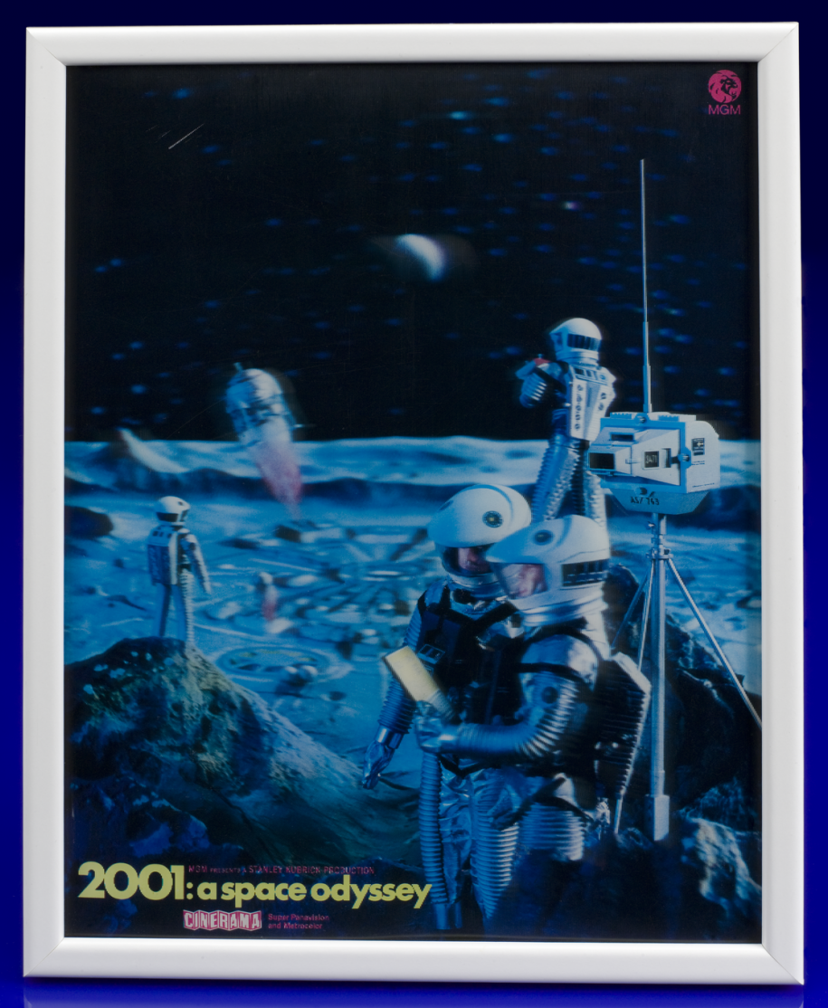 3-D Cinerama display poster for the film '2001: A Space Odyssey'
