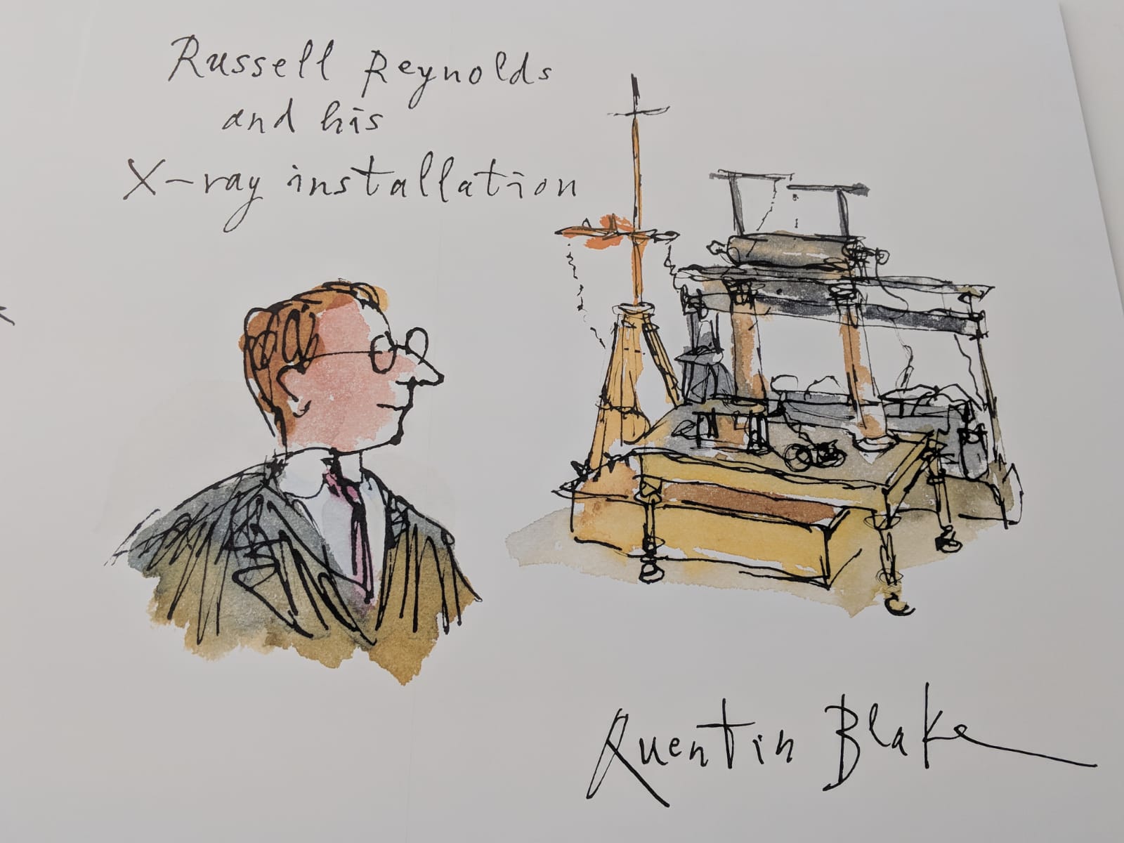 Illustration of X-ray pioneer Russell Reynolds