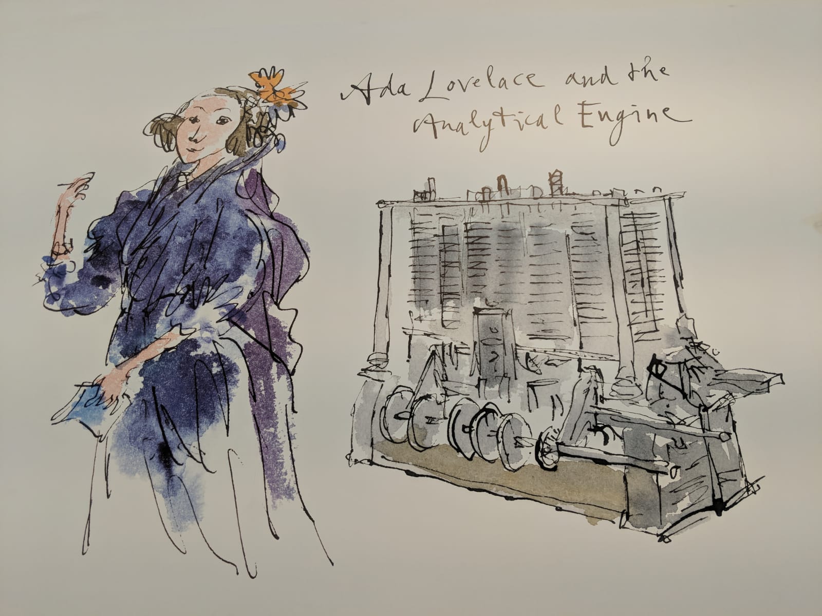 Illustration of the 'enchantress of numbers' Ada Lovelace
