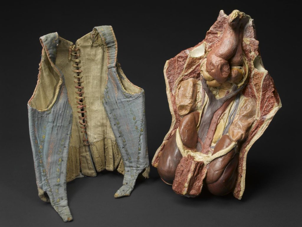 Silk corset, Europe, 1871-1900.