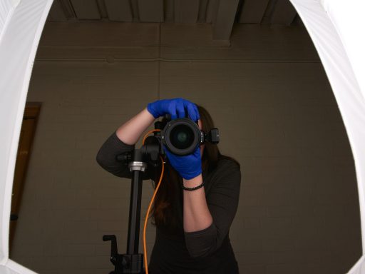 A member of the Photography team takes a photo