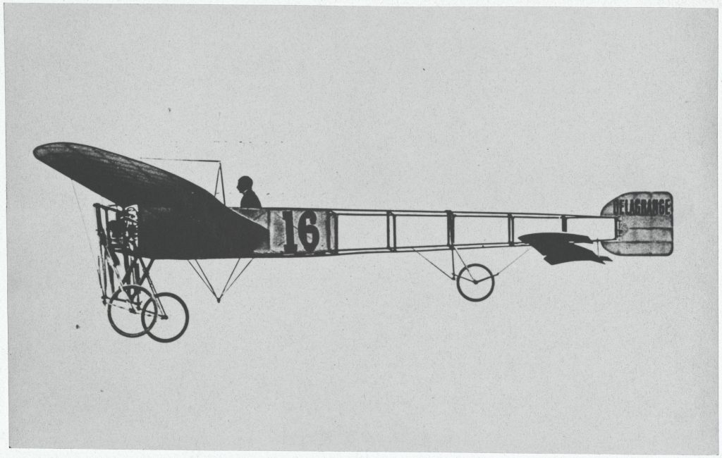 Photocopy of negative for Le Bleriot de Delagrange, 1909.