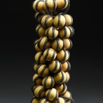 Model showing supercoiling of DNA (yellow and black) made at the Laboratory of Molecular Biology, Cambridge