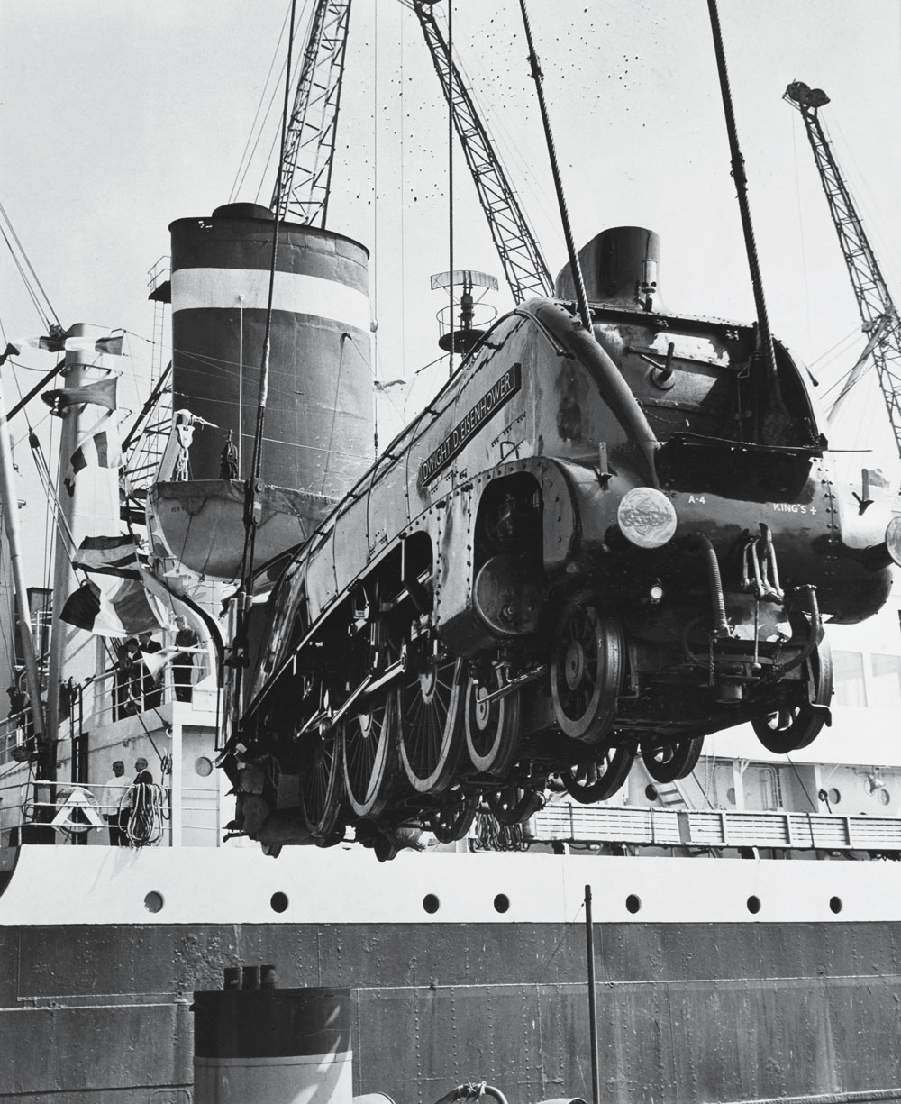 Dwight D Eisenhower was presented to the National Railroad Museum Wisconsin in 1964.