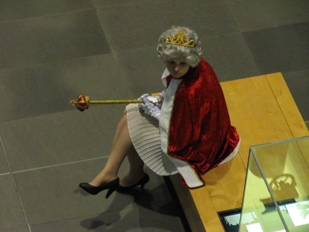The Queen awaits her subjects