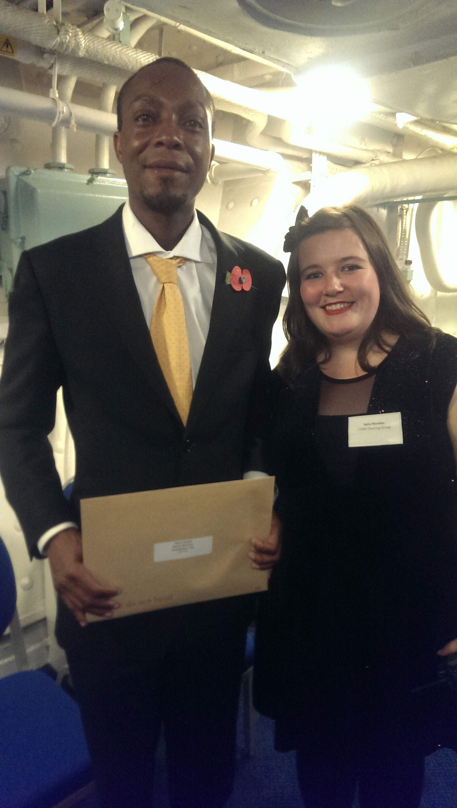 DJ and Sally at the Awards Ceremony