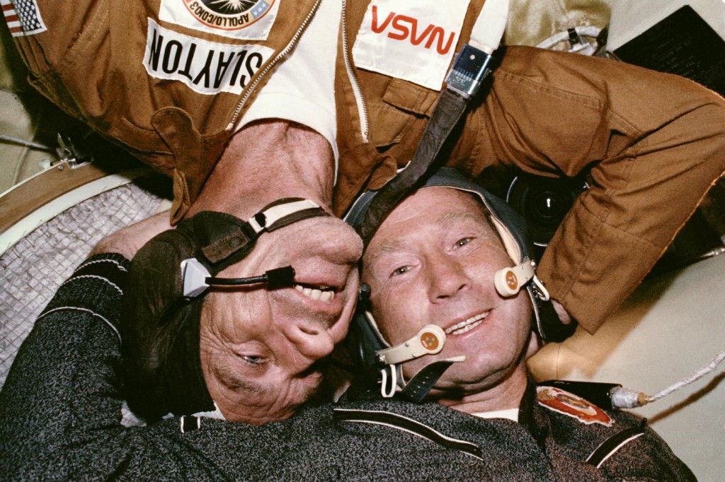 The Apollo-Soyuz Test Project: An Orbital Partnership Is Born. © NASA
