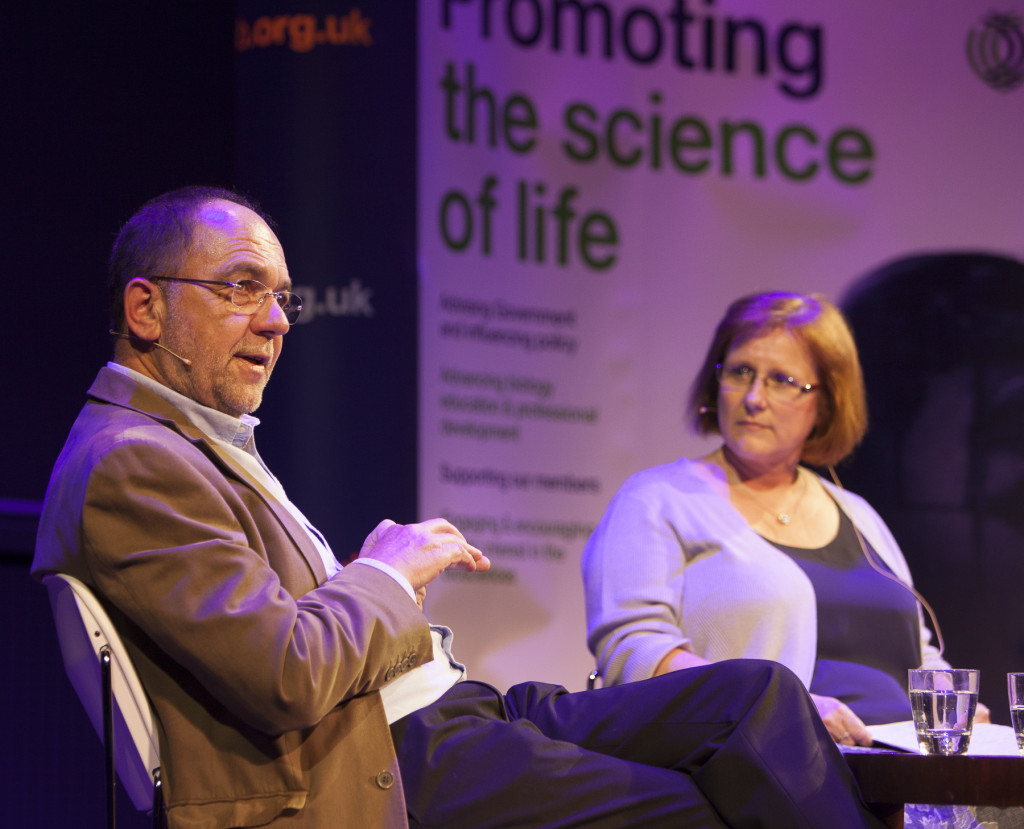 Alec Jeffreys and Alison Woollard. Credit: Royal Society of Biology